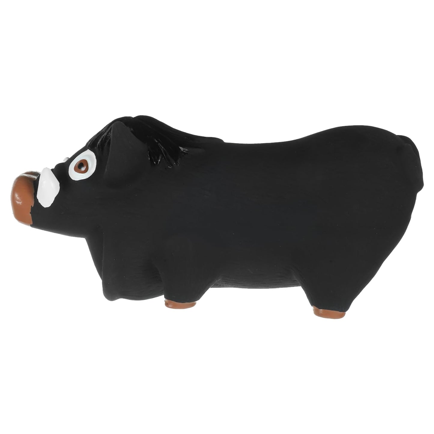 Toyvian Squeaky Black Wild Boar Dog To