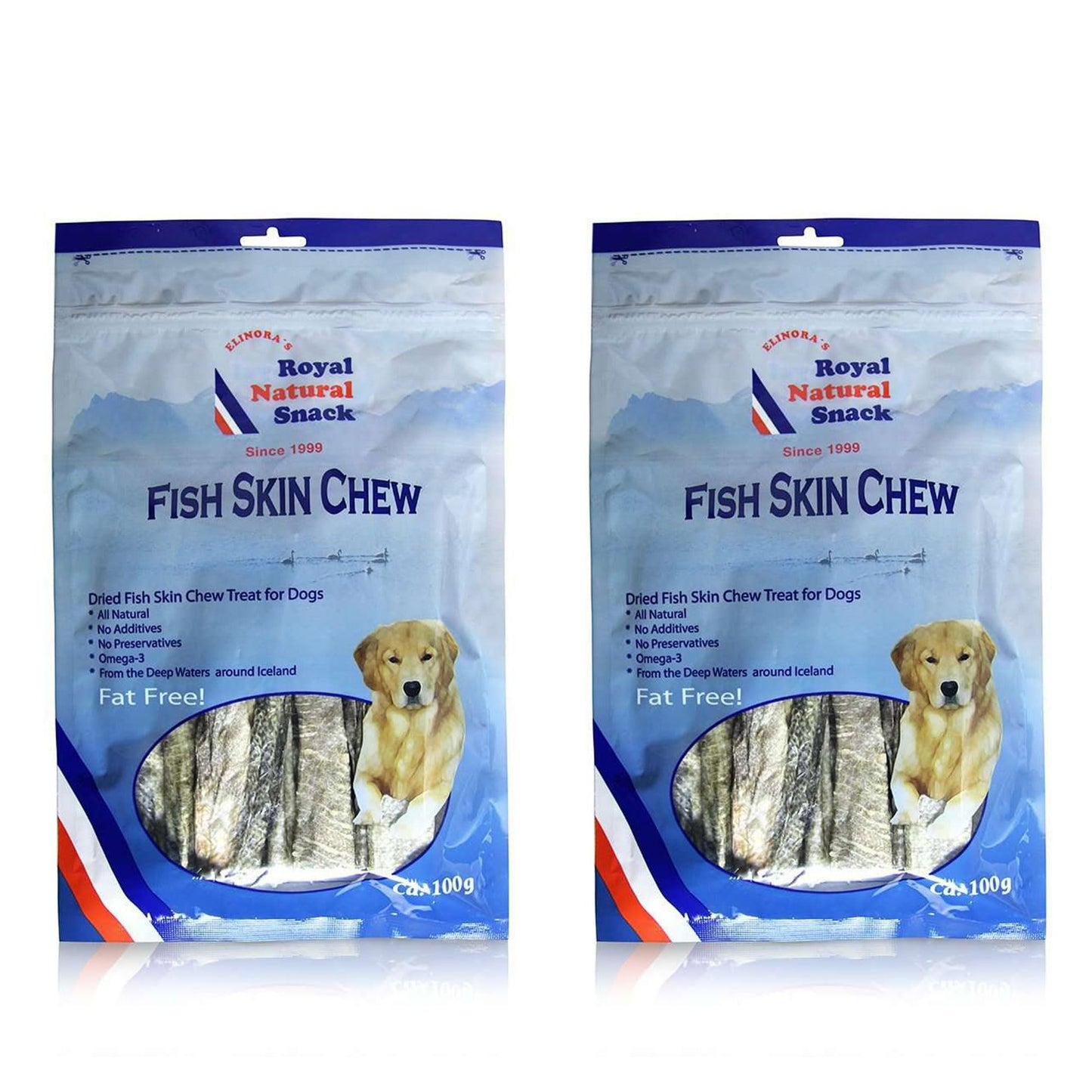 Icelandic Cod Skin Dog Treats