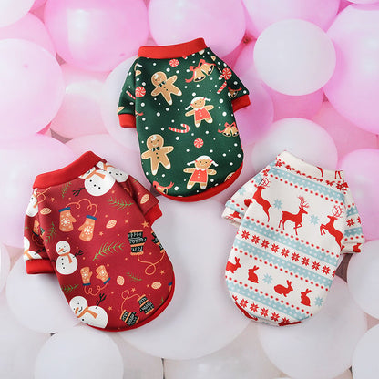 Cartoon Christmas Dog Clothes