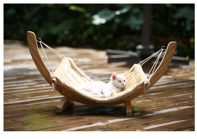Cat Hammock, Solid Wood Bed