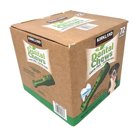 Kirkland Signature Dental Chews 72 Dog Treats Green